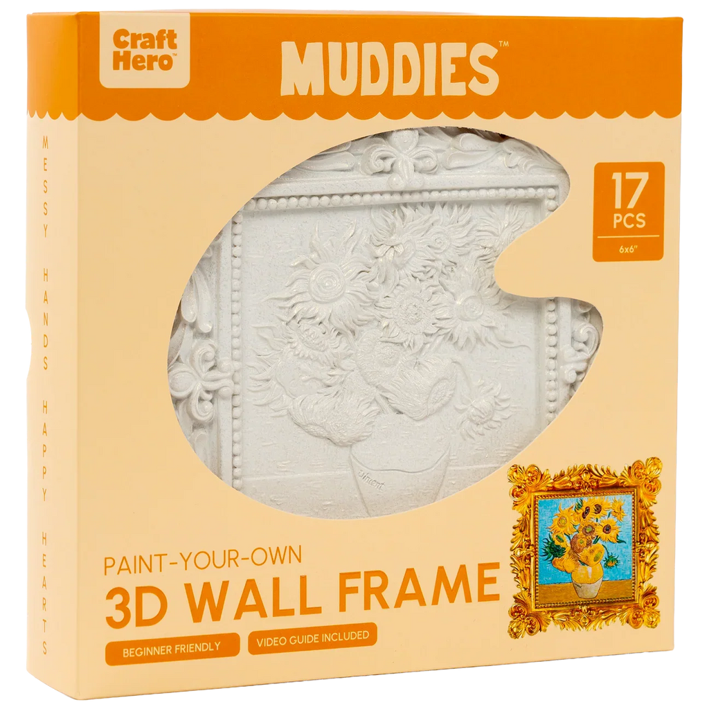 Craft Hero™️ Muddies™️: 3D Wall Frame - Sunflowers