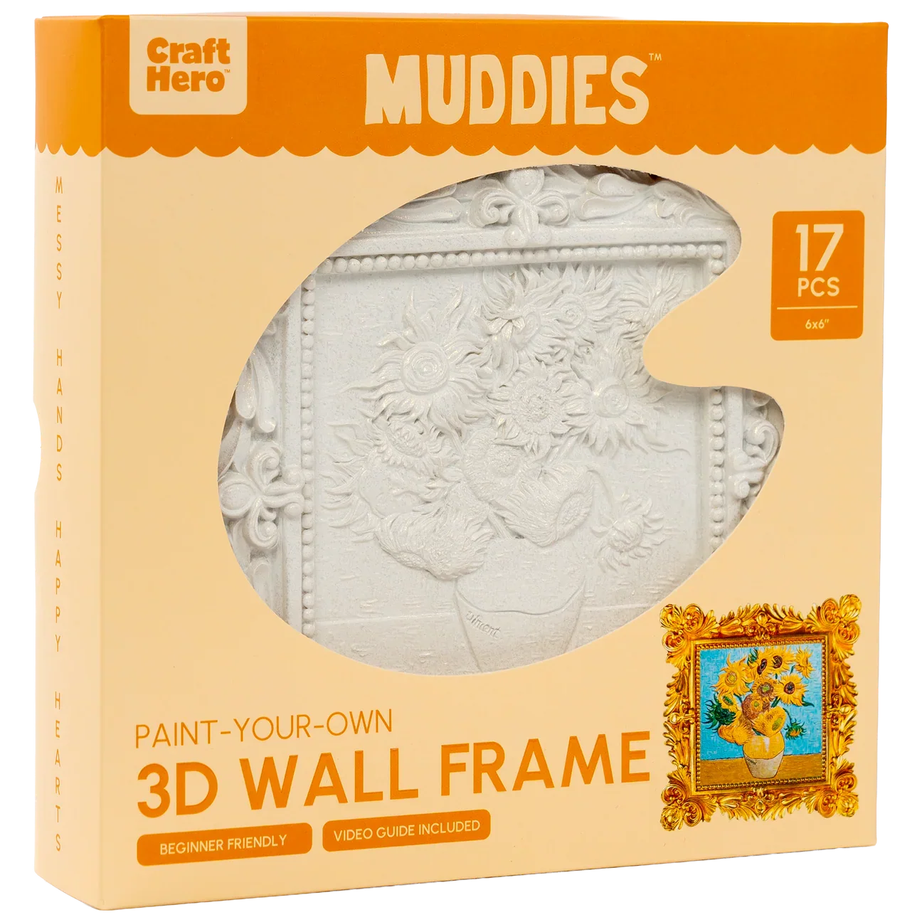Craft Hero™️ Muddies™️: 3D Wall Frame - Sunflowers