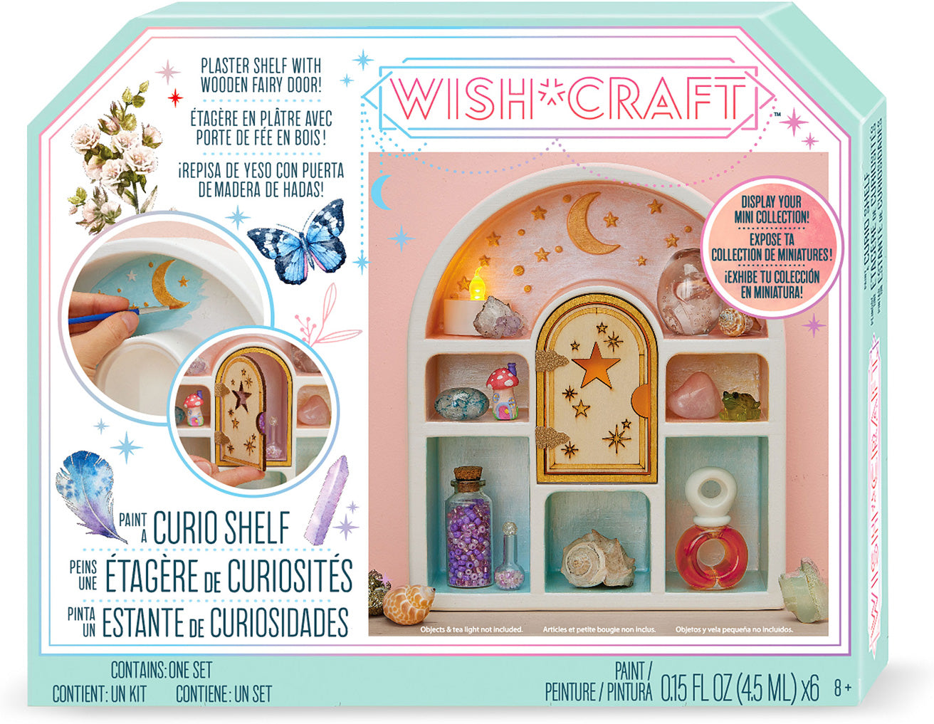 Bright Stripes Wish*Craft Paint a Curio Shelf