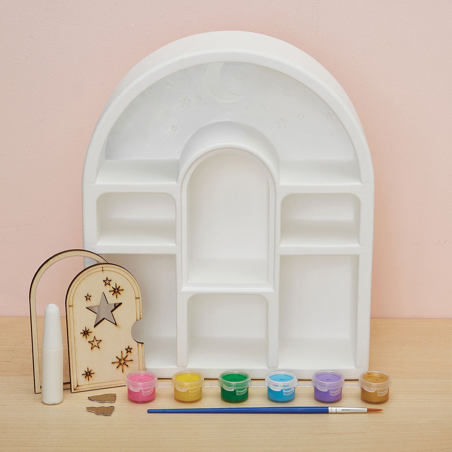 Bright Stripes Wish*Craft Paint a Curio Shelf