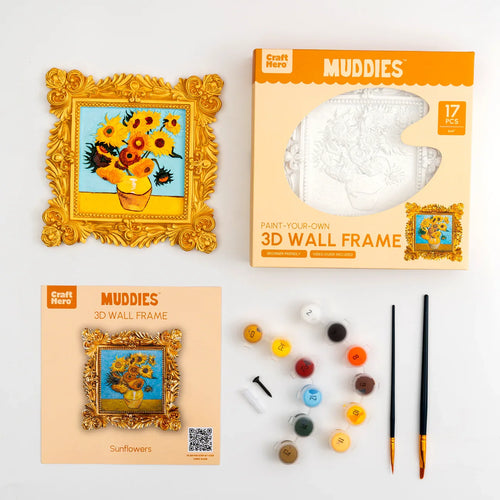 Craft Hero™️ Muddies™️: 3D Wall Frame - Sunflowers