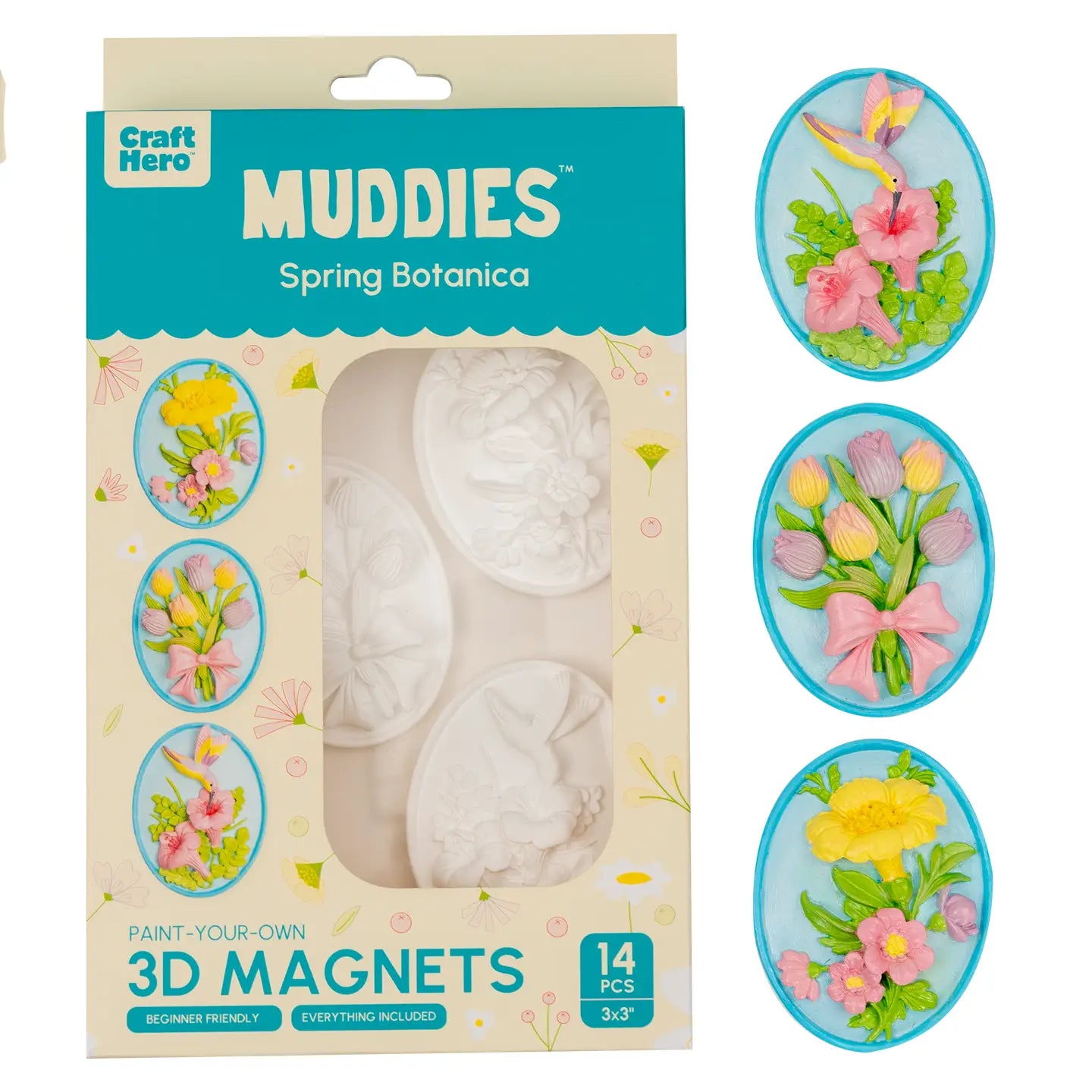 Craft Hero™️ Muddies™️: Magnets - Spring Botanica