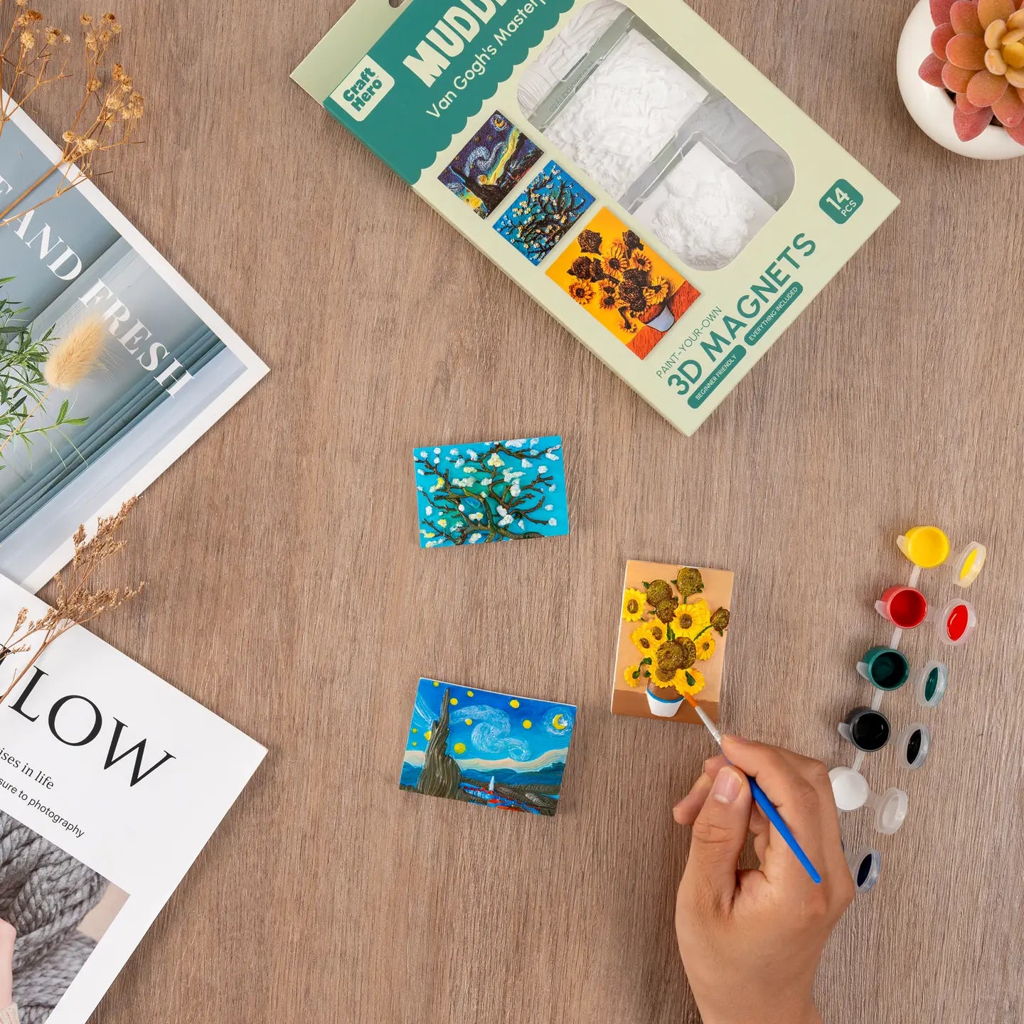 Craft Hero™️ Muddies™️: Magnets - Van Gogh's Masterpieces