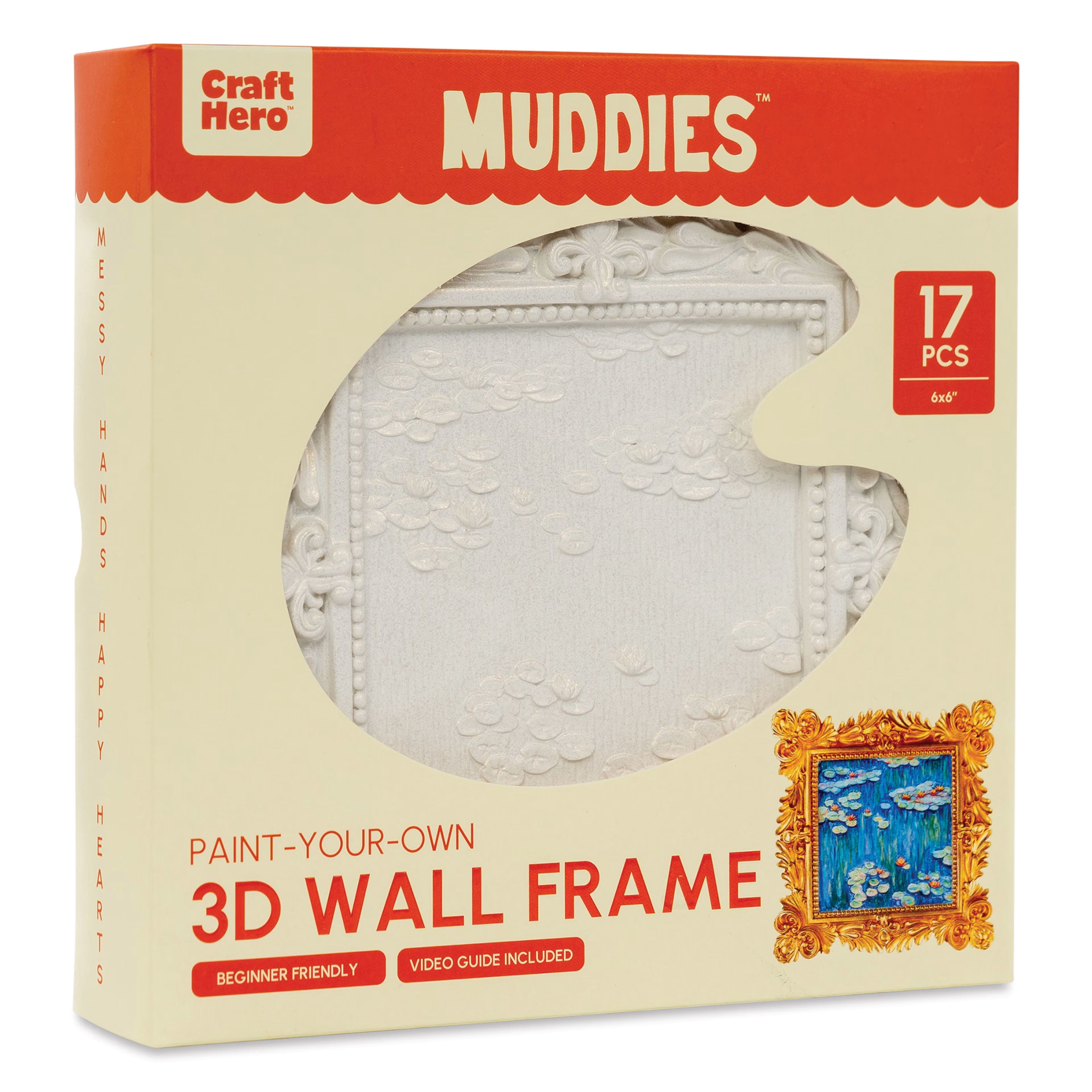 Craft Hero™️ Muddies™️: 3D Wall Frame - Water Lilies