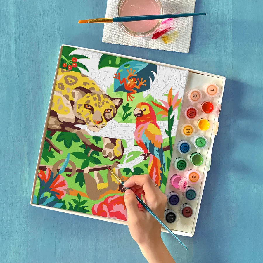 Bright Stripes iHeartArt Paint by Numbers: Tropical Jungle