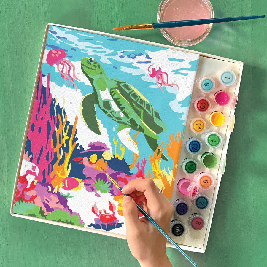 Bright Stripes iHeartArt Paint by Numbers: Amazing Ocean