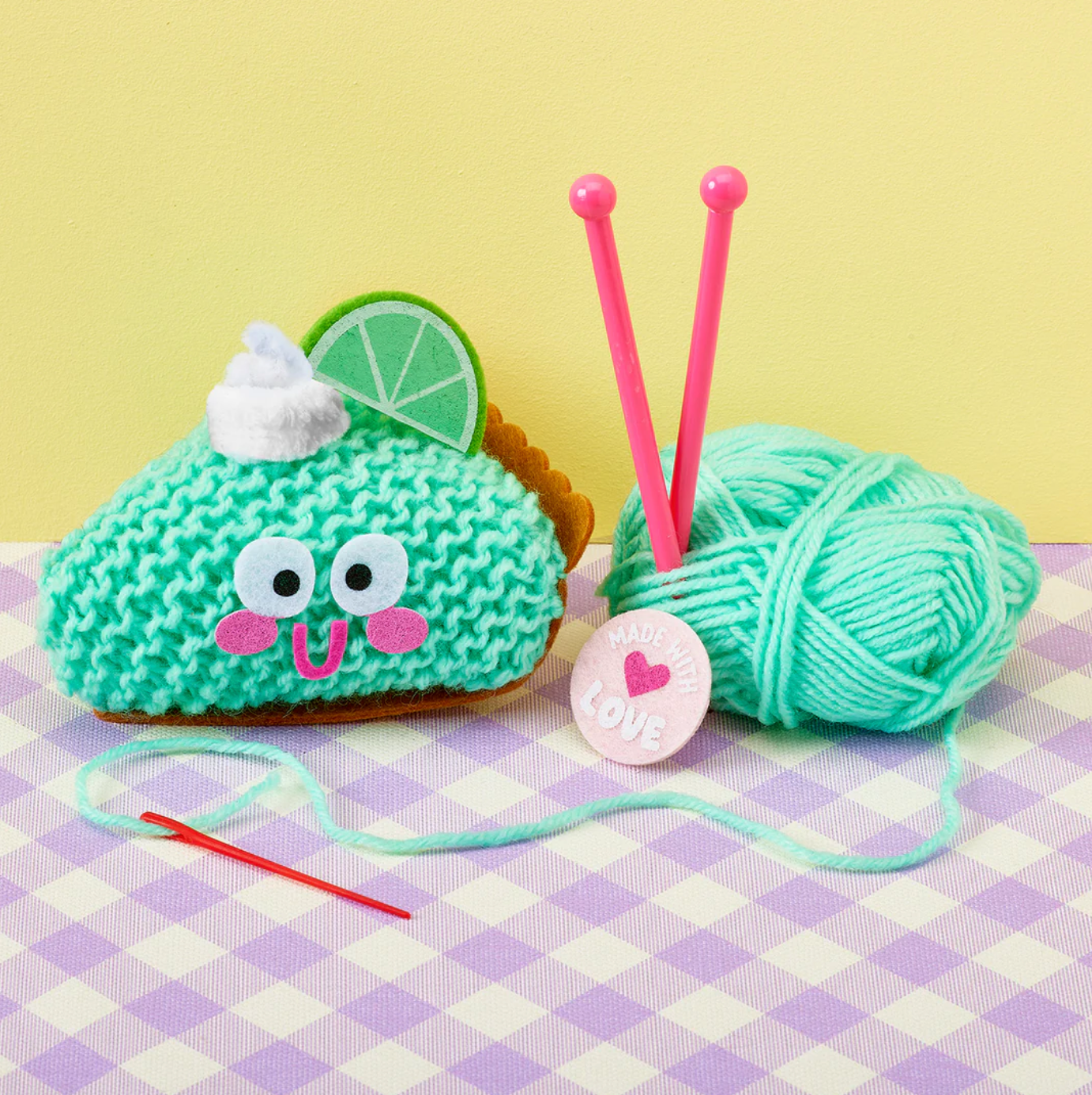 Bright Stripes Snack Knit Kit - Key Lime Pie