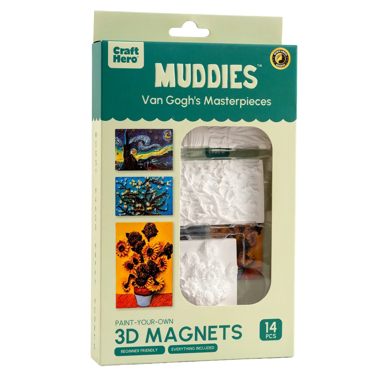 Craft Hero™️ Muddies™️: Magnets - Van Gogh's Masterpieces