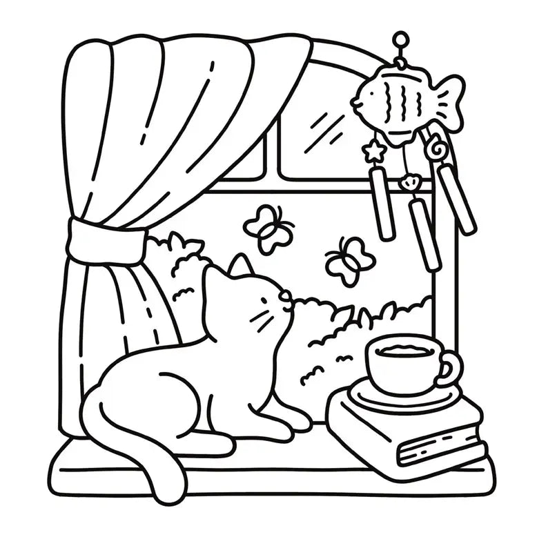 Cat Moments: Meow Life Coloring Book